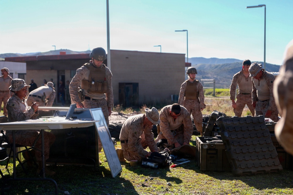 Marines and Sailors Train on Enhanced Battalion Aid Station During Exercise Steel Knight 25