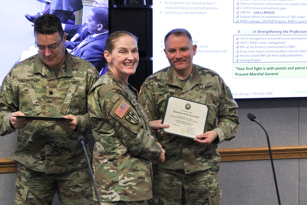 PMG celebrates military police professionals at Pentagon