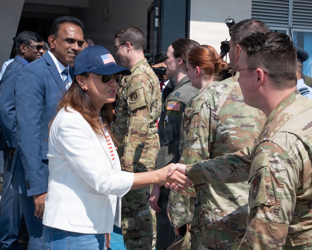 U.S. servicemembers arrive in Sri Lanka to provide disaster relief operations