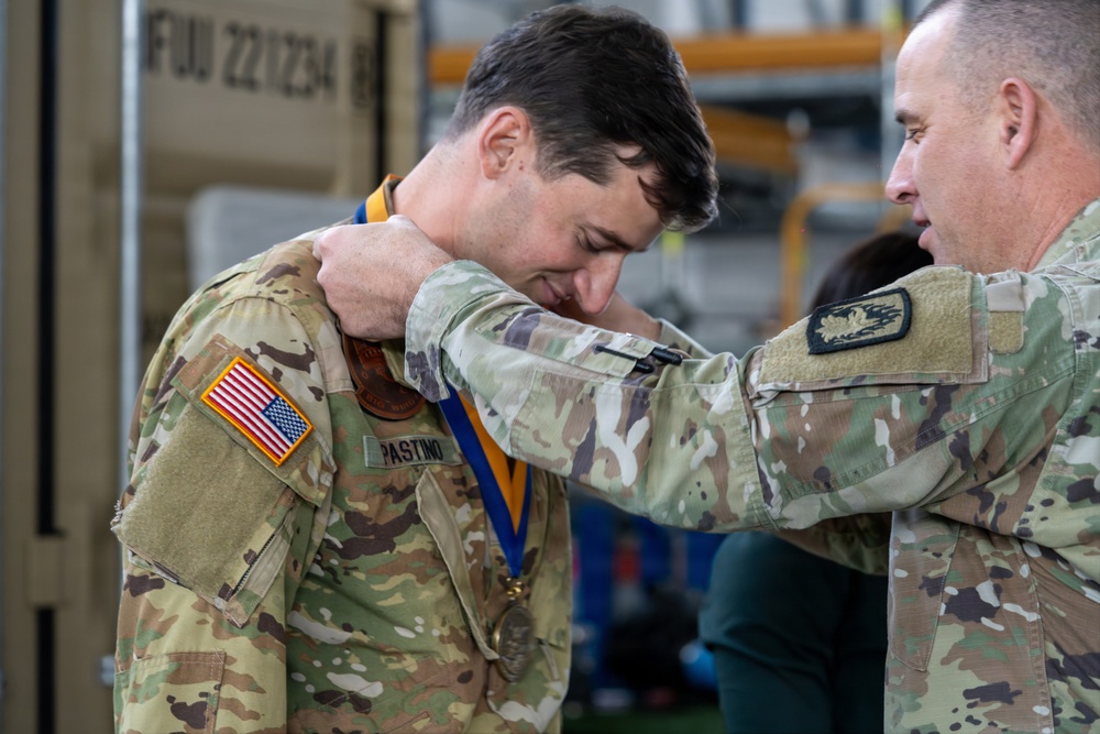 Bravo Company, 1-214th GSAB Conducts Change of Command Ceremony