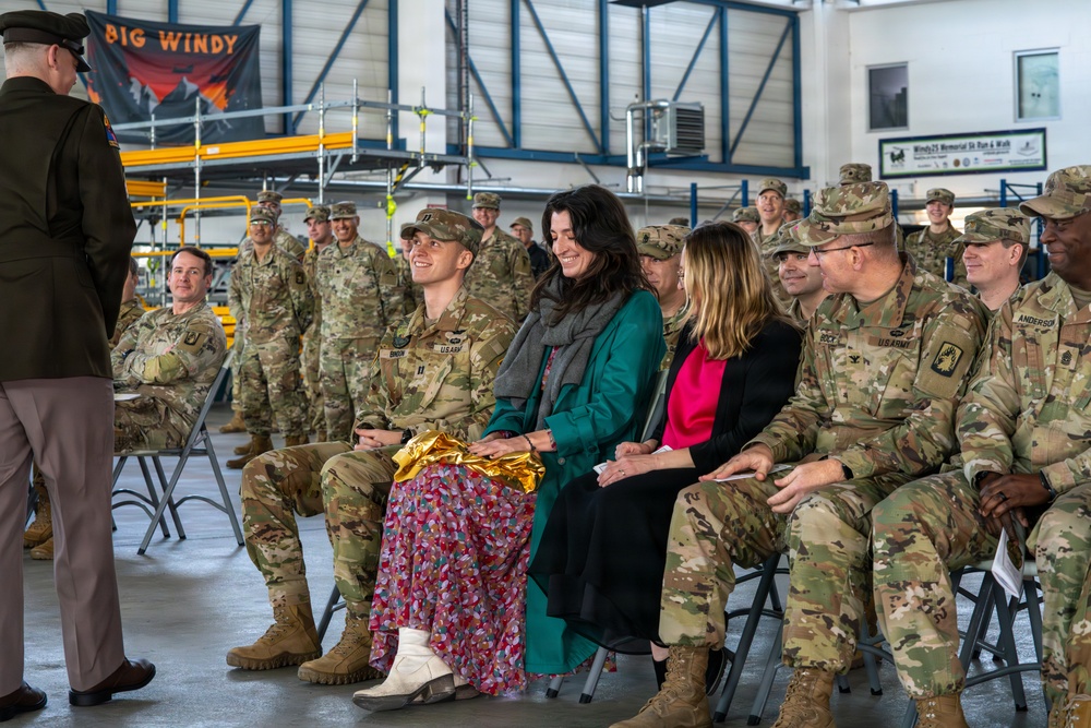 Bravo Company, 1-214th GSAB Conducts Change of Command Ceremony
