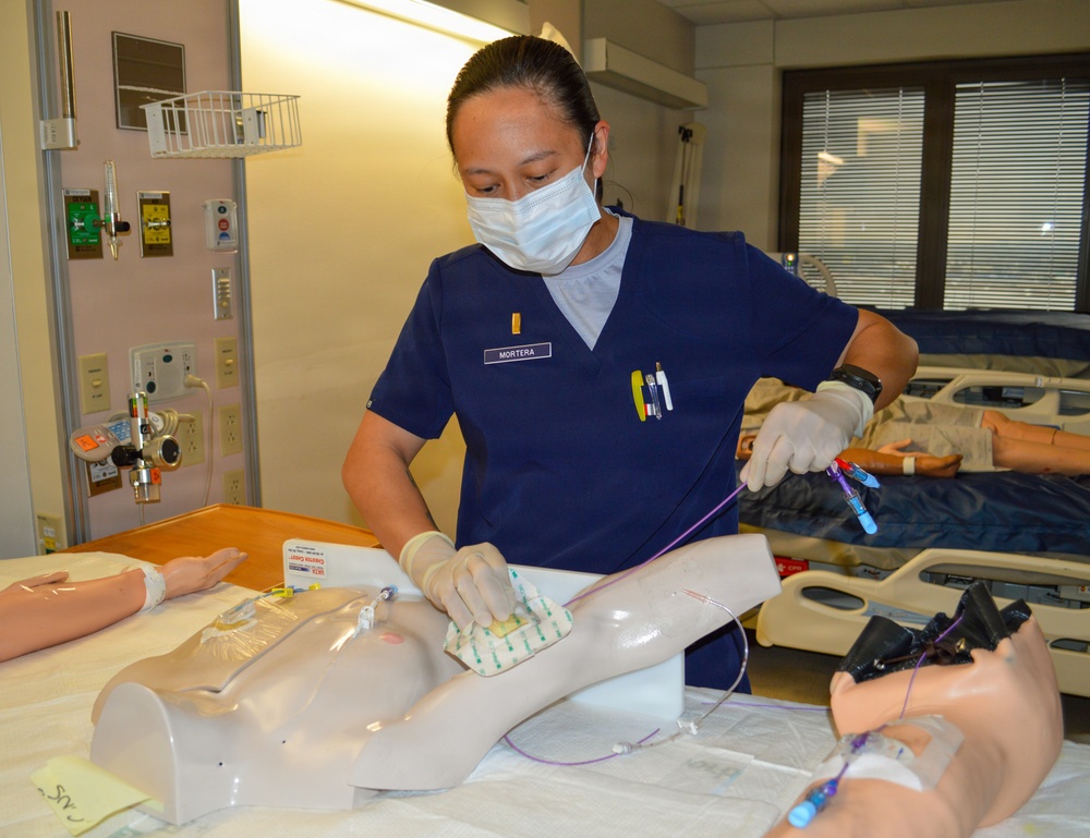 Medical-surgical nursing staff simulation training