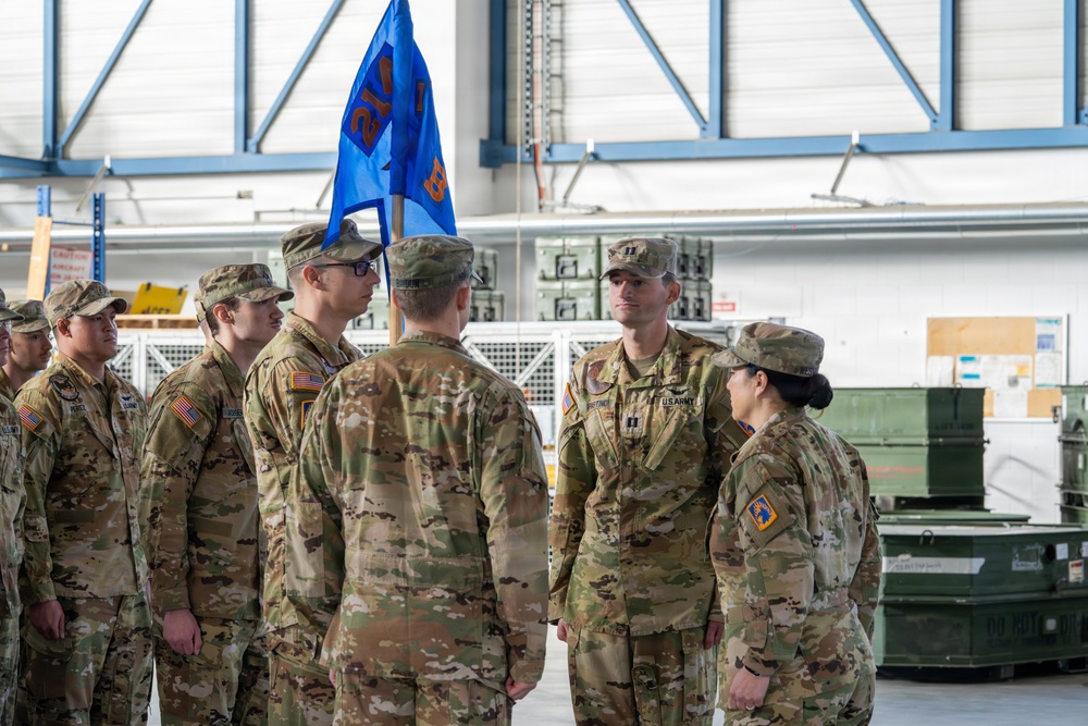 Bravo Company, 1-214th GSAB Conducts Change of Command Ceremony