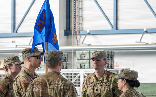 Bravo Company, 1-214th GSAB Conducts Change of Command Ceremony