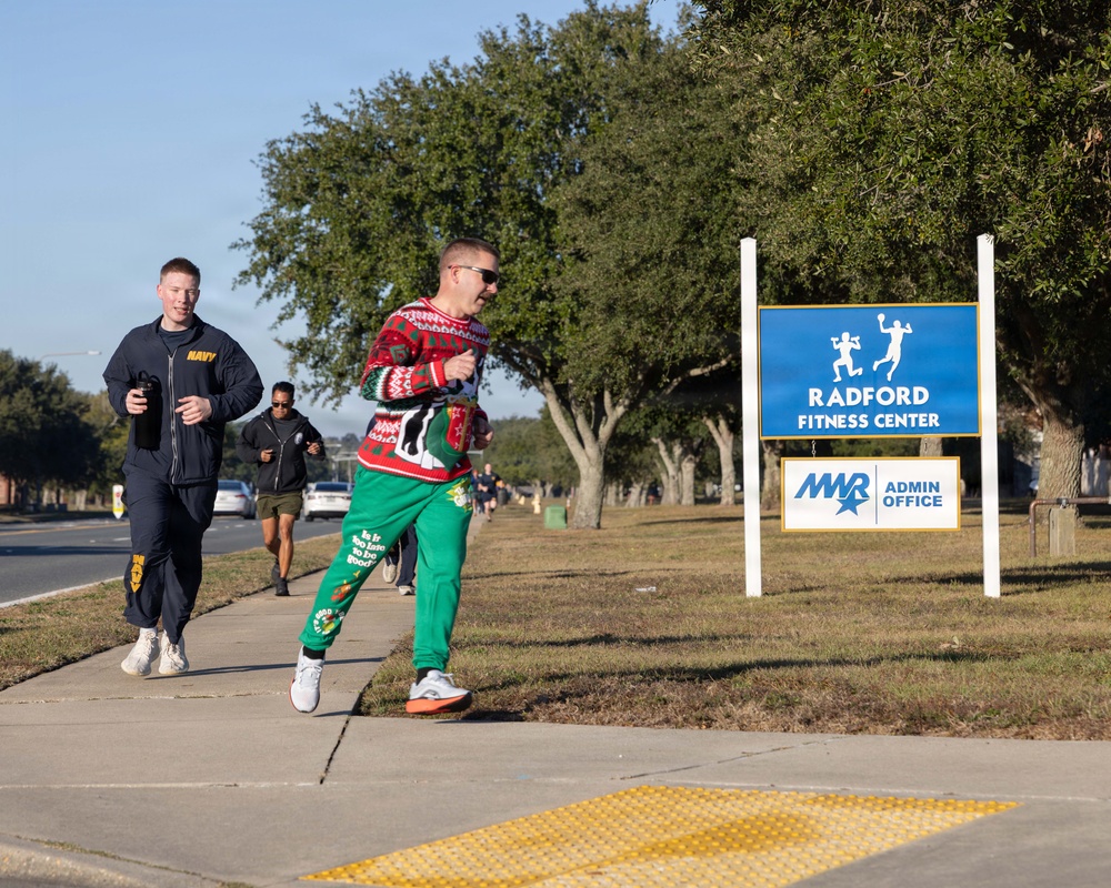 NAS Pensacola MWR Holds Jingle Bell Fun Run