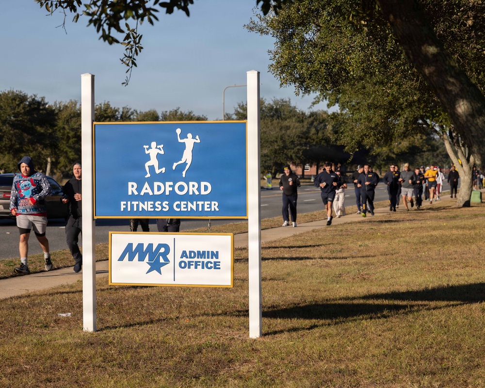 NAS Pensacola MWR Holds Jingle Bell Fun Run
