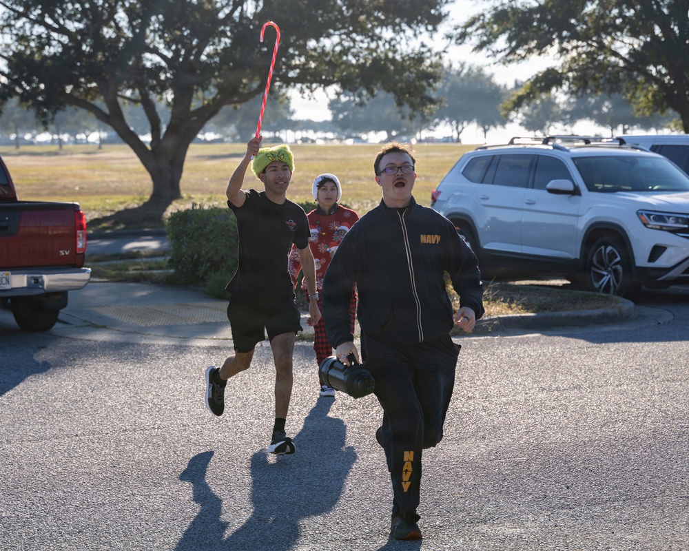 NAS Pensacola MWR Holds Jingle Bell Fun Run