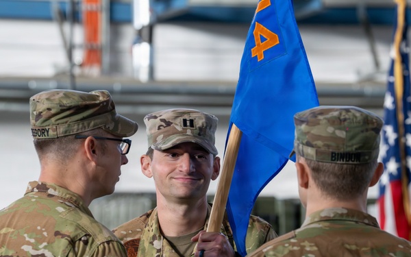 Bravo Company, 1-214th GSAB Conducts Change of Command Ceremony