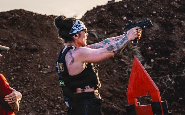 Lt. Col. Lauren Sharpless competes in The Tactical Games