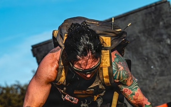 Lt. Col. Lauren Sharpless competes in The Tactical Games