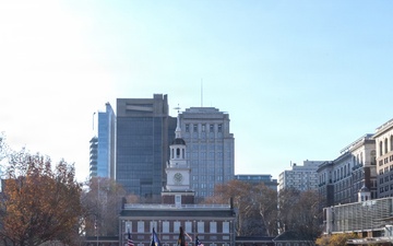 ‘Ben Franklin’s Associators’ welcome new commander at Independence Hall
