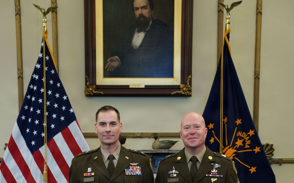 Indiana National Guard Brig Gen. Larry Muennich promoted to Major General