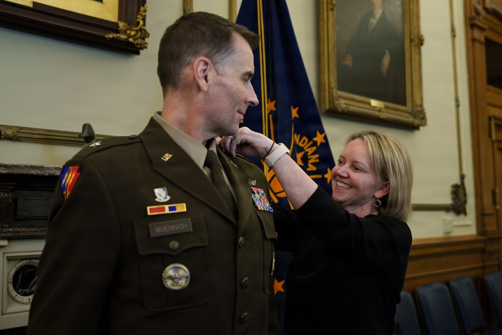 Indiana National Guard Brig Gen. Larry Muennich promoted to Major General