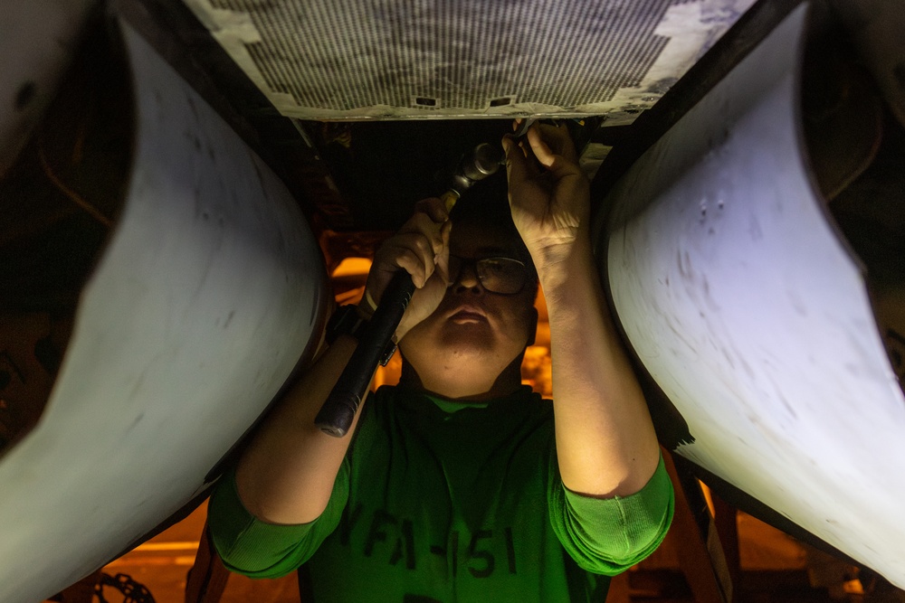 Abraham Lincoln conducts routine operations