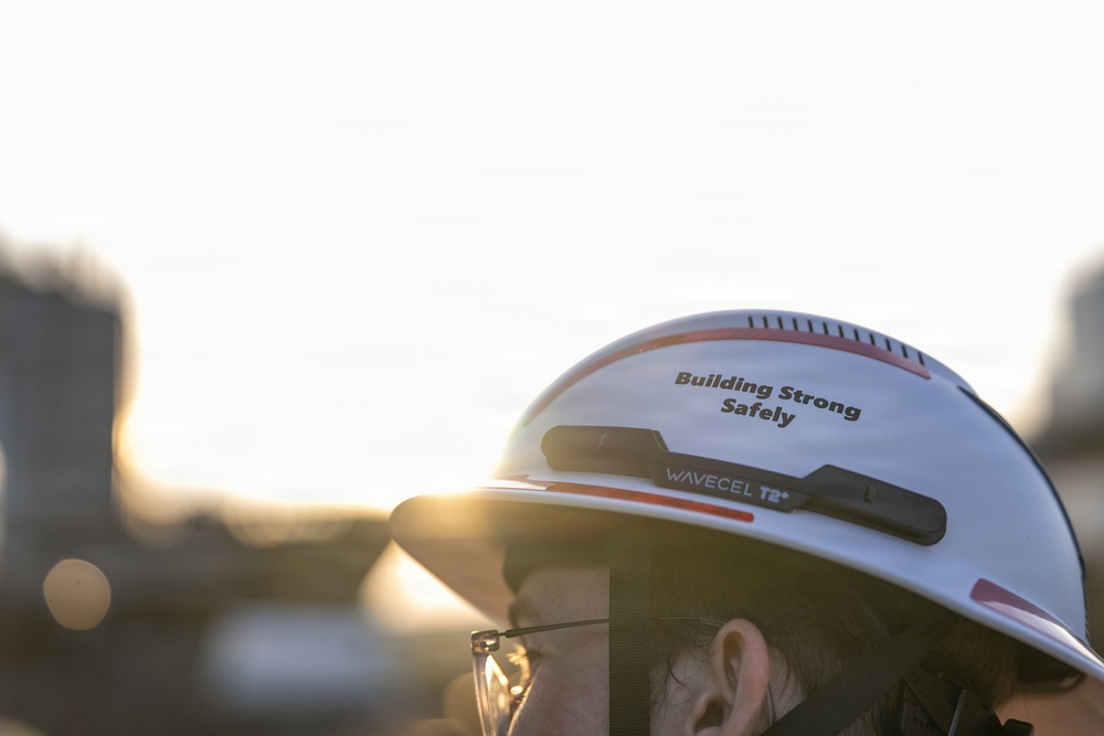 Concrete Pouring at Cleveland West Pier with the Buffalo District
