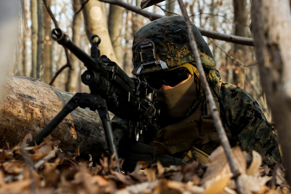 Alpha Company Conducts Patrolling Exercise at MCB Quantico