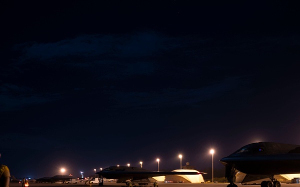 B-2 Spirit conducts missions at Diego Garcia