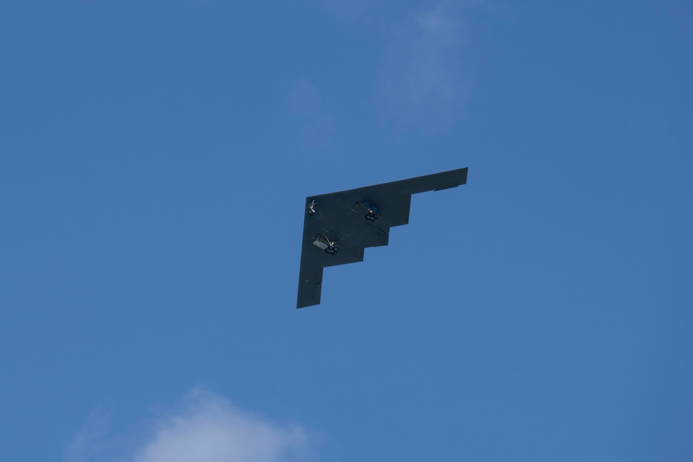 B-2 Spirit conducts missions at Diego Garcia