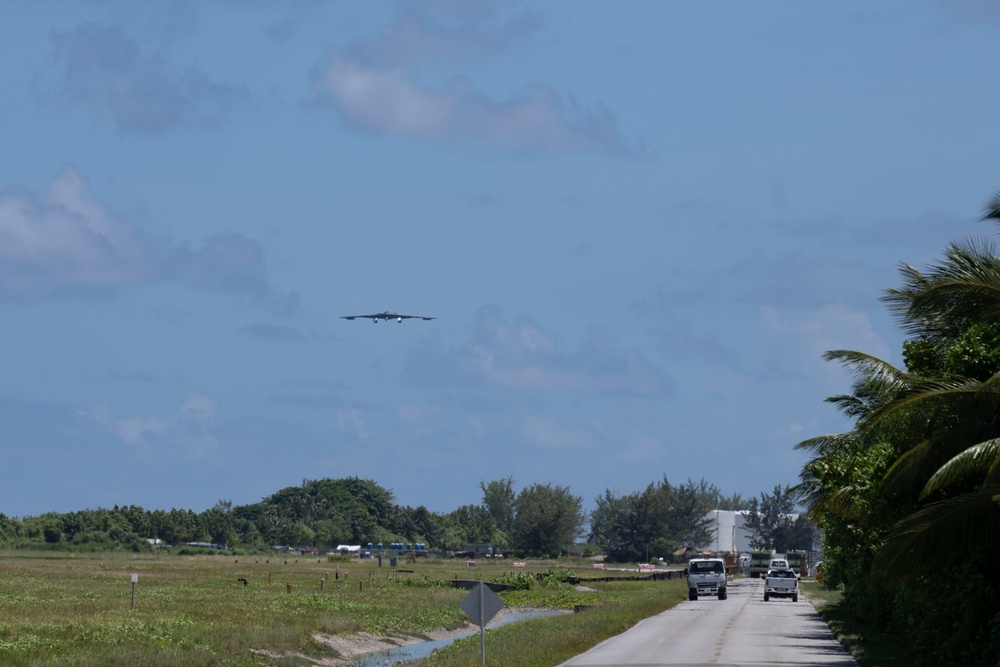 B-2 Spirit conducts missions at Diego Garcia