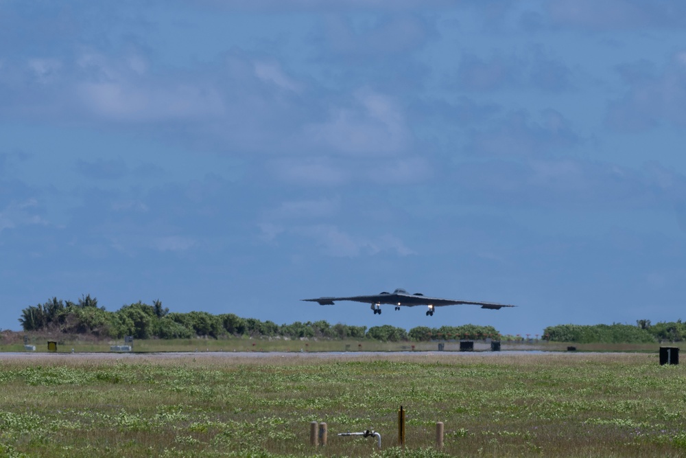 B-2 Spirit conducts missions at Diego Garcia