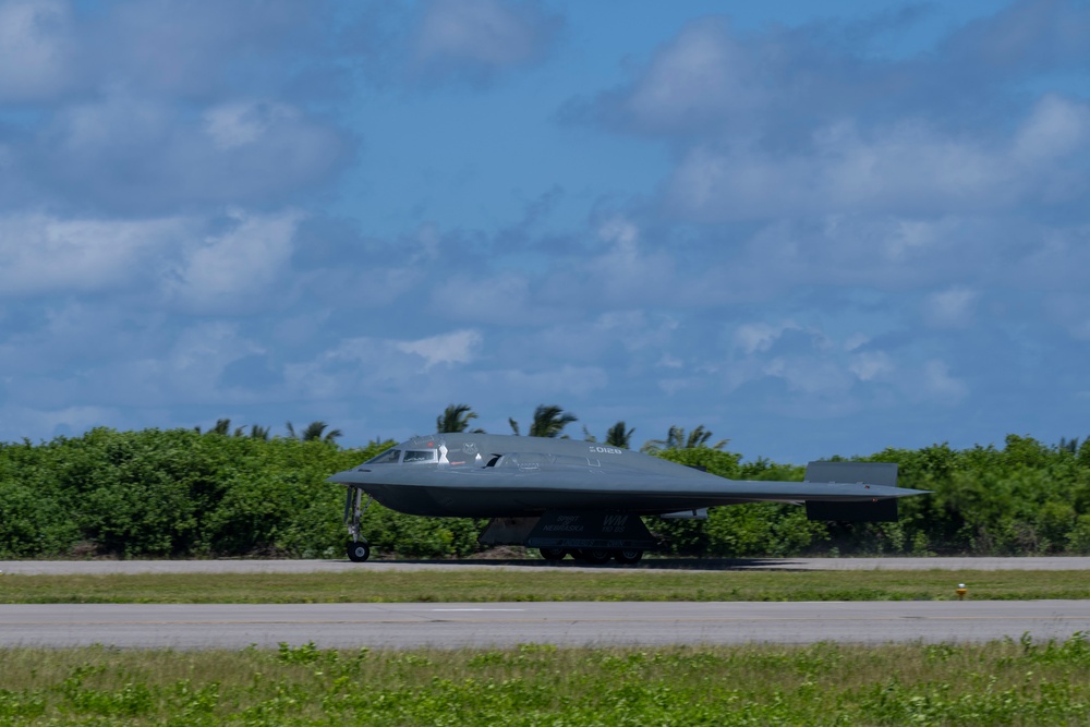 B-2 Spirit conducts missions at Diego Garcia