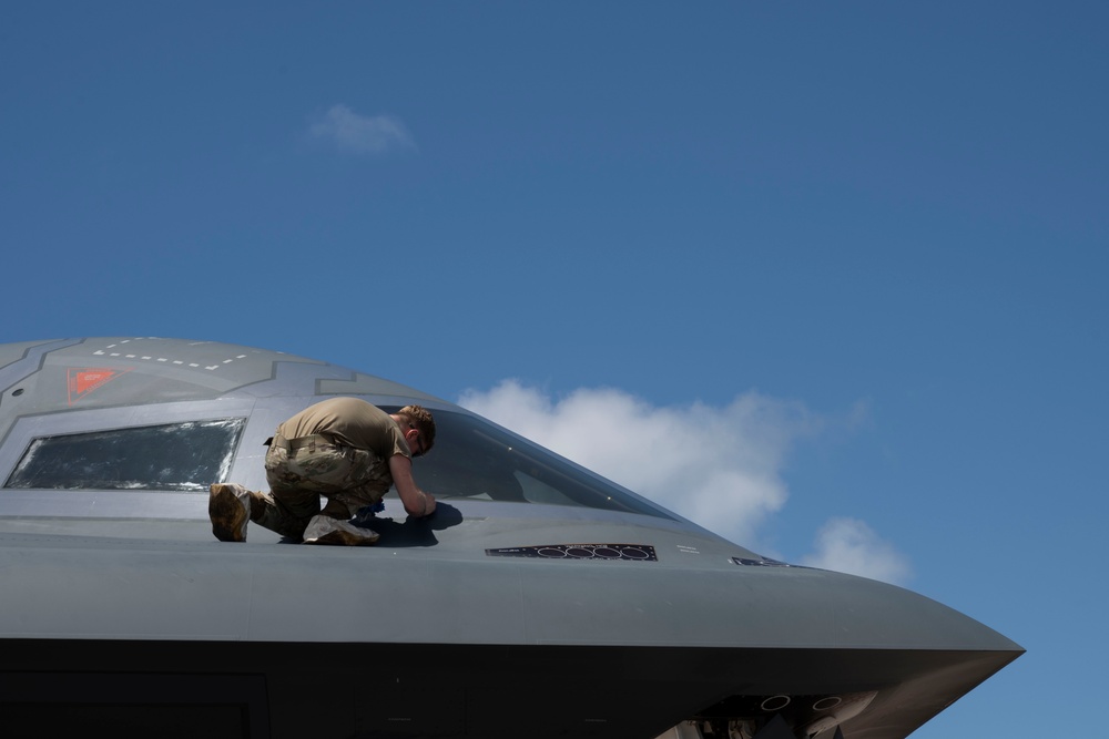 B-2 Spirit conducts missions at Diego Garcia