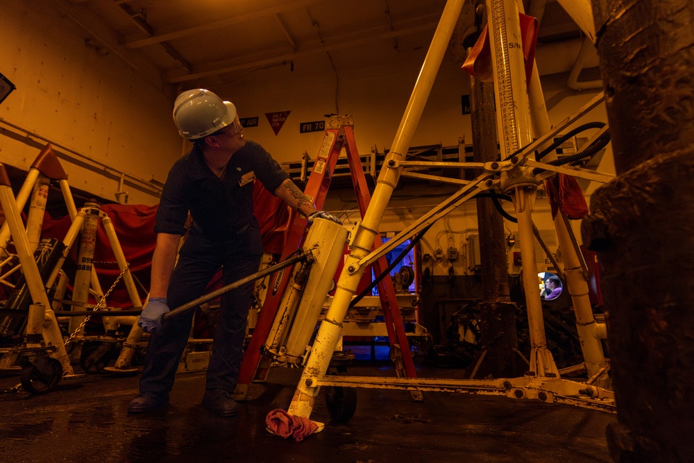 Abraham Lincoln conducts routine operations