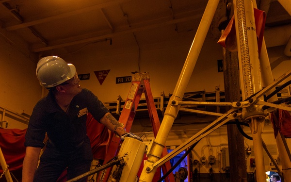 Abraham Lincoln conducts routine operations