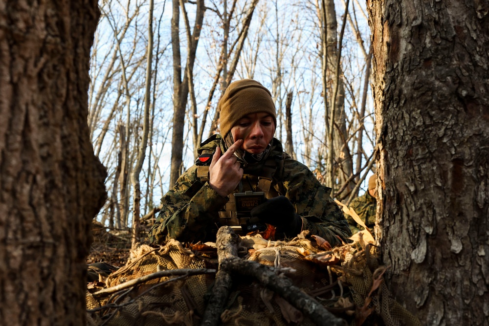 Alpha Company Conducts Patrolling Exercise at MCB Quantico