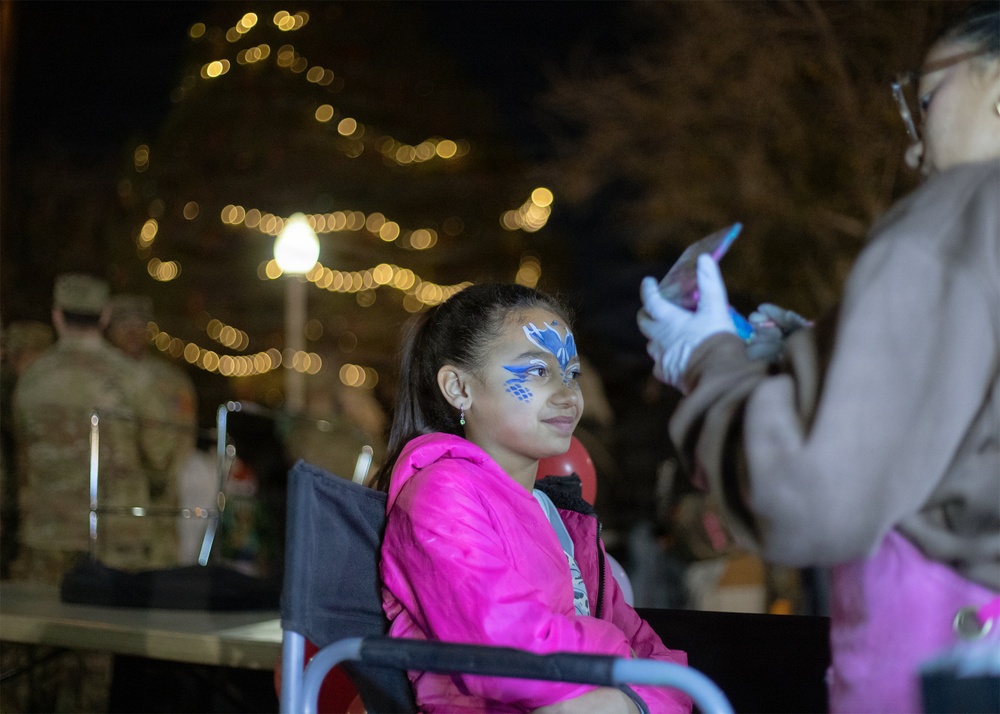 Gratitude, snow and tradition: Fort Bliss kicks off holiday season with tree lighting festival