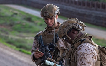 JTF-SB Marines conduct patrol on southern border barrier