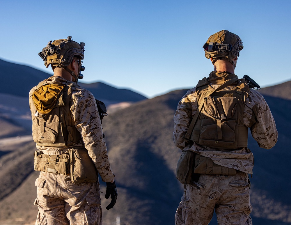 JTF-SB Marines conduct patrol on southern border barrier