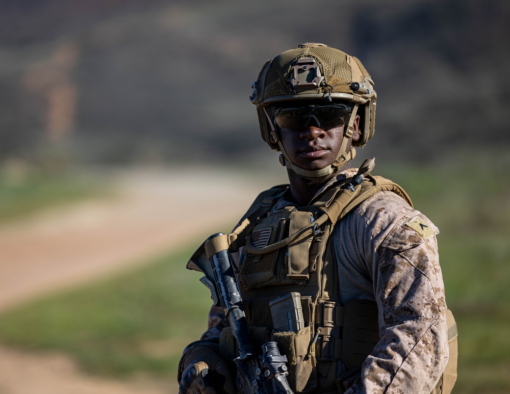 JTF-SB Marines conduct patrol on southern border barrier