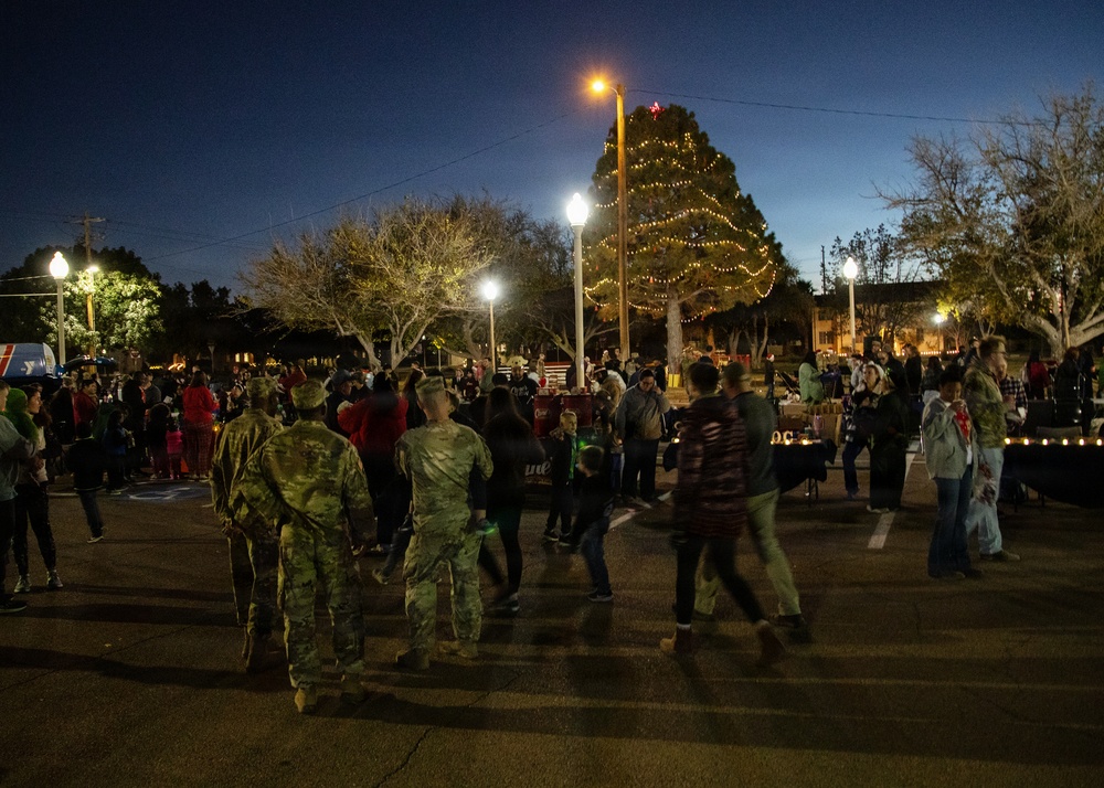 Gratitude, snow and tradition: Fort Bliss kicks off holiday season with tree lighting festival