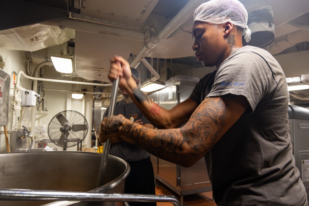 Abraham Lincoln conducts routine operations