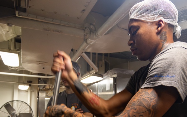 Abraham Lincoln conducts routine operations