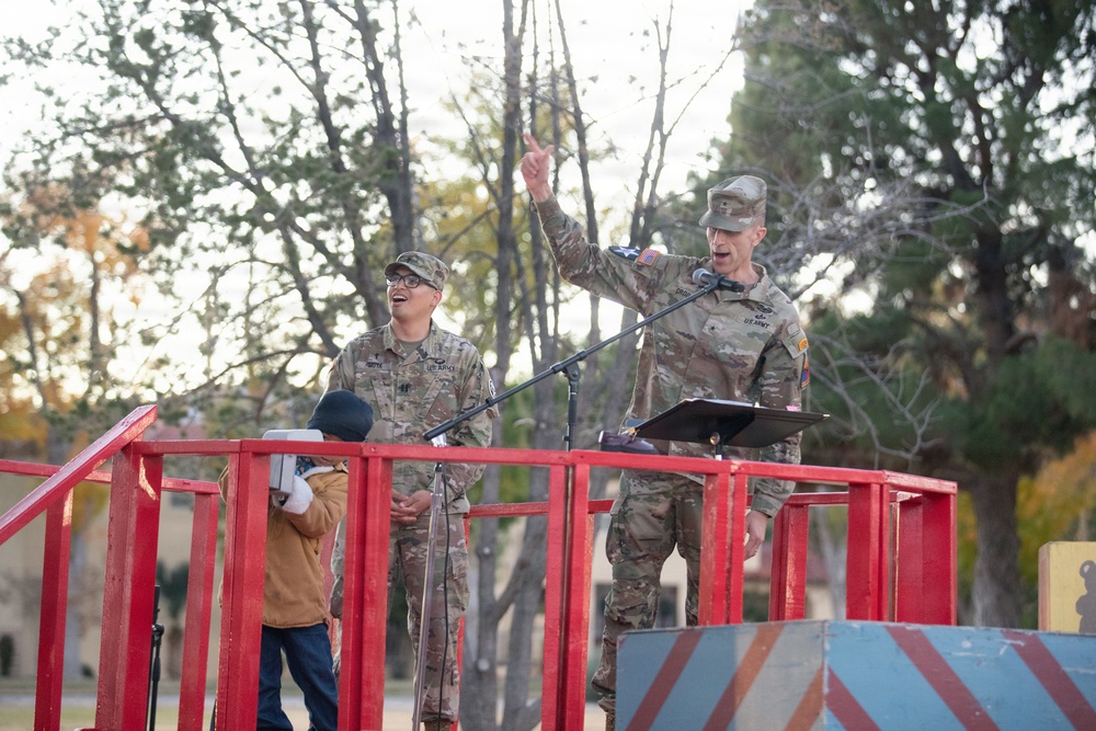 Gratitude, snow and tradition: Fort Bliss kicks off holiday season with tree lighting festival