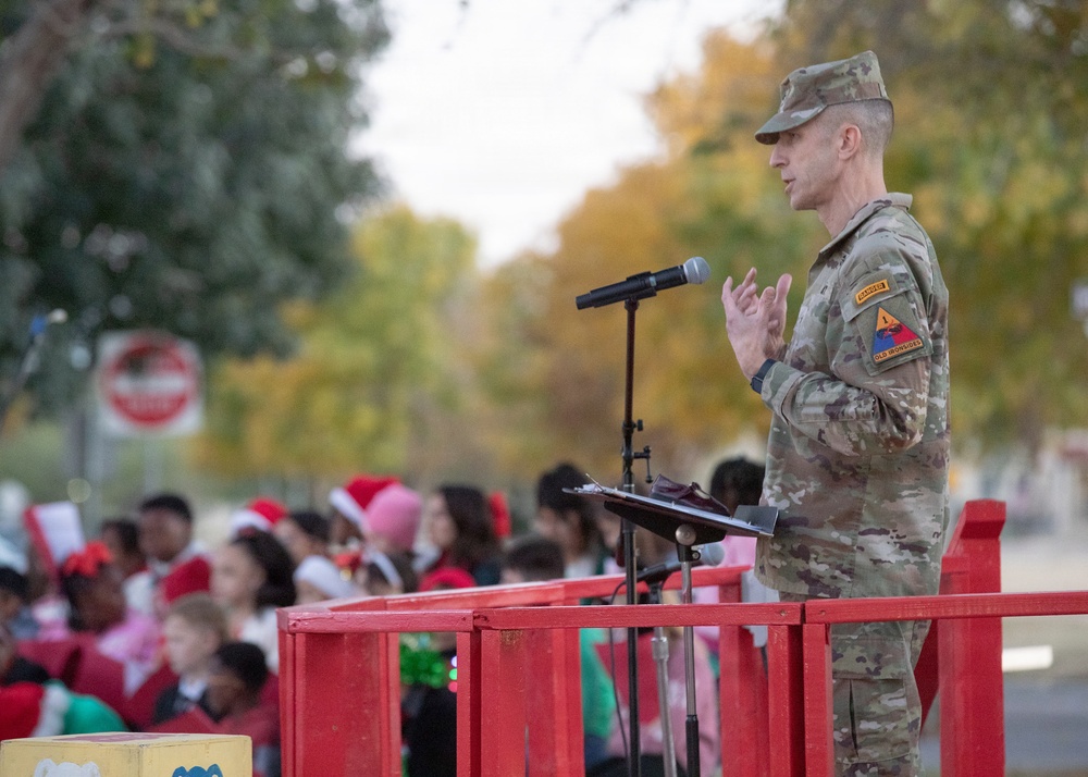 Gratitude, snow and tradition: Fort Bliss kicks off holiday season with tree lighting festival
