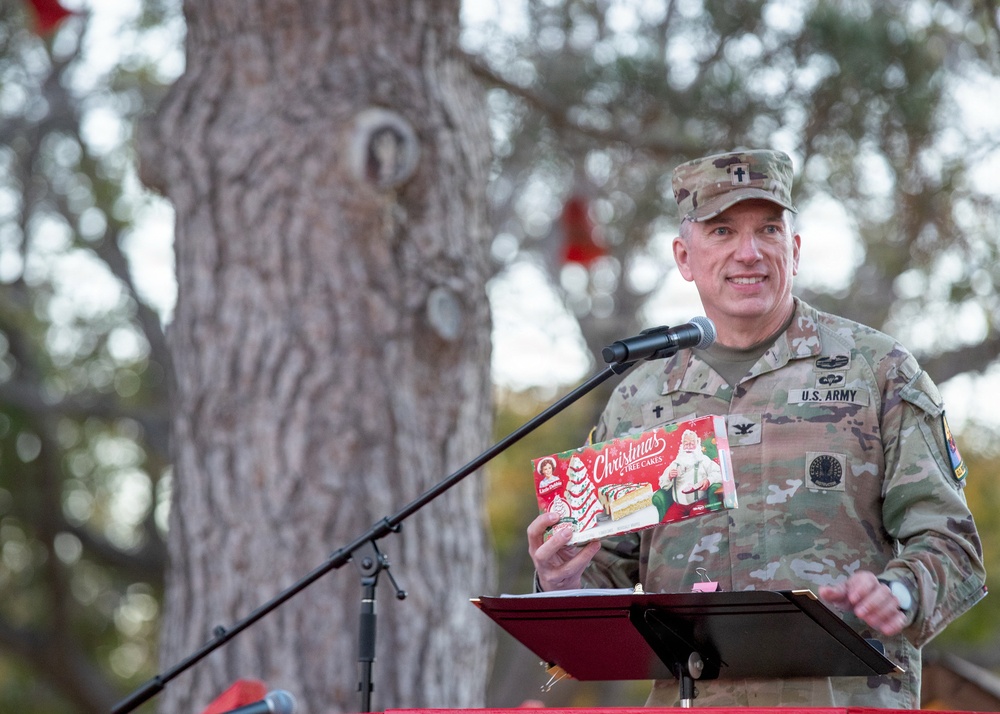 Gratitude, snow and tradition: Fort Bliss kicks off holiday season with tree lighting festival