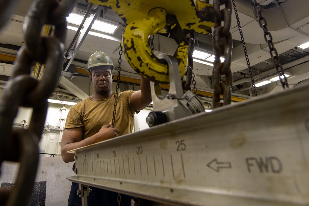 Abraham Lincoln conducts routine operations