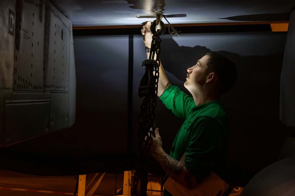 Abraham Lincoln conducts routine operations