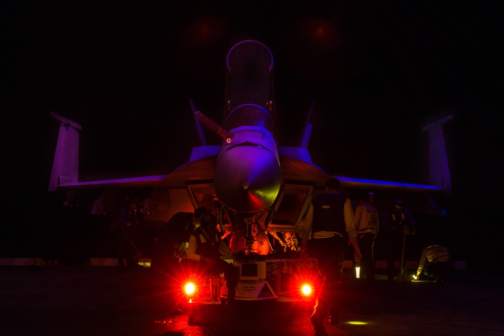 Abraham Lincoln conducts routine operations