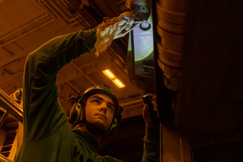 Abraham Lincoln conducts routine operations