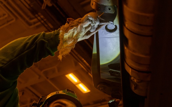 Abraham Lincoln conducts routine operations