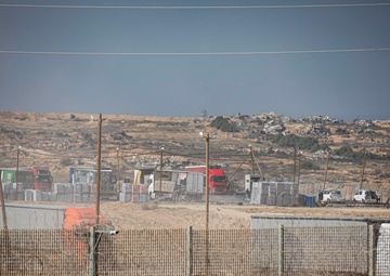 Humanitarian aid at the Kissufim Crossing Point