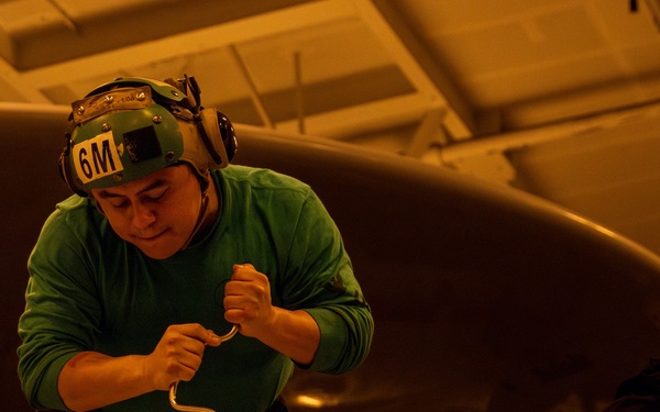 Abraham Lincoln conducts routine operations