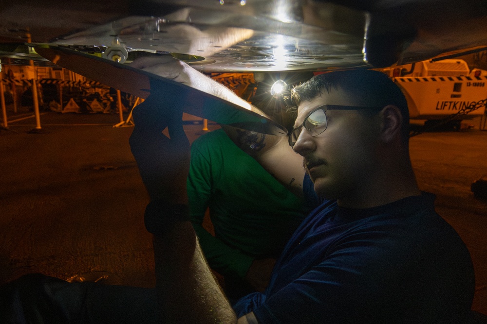 Abraham Lincoln conducts routine operations