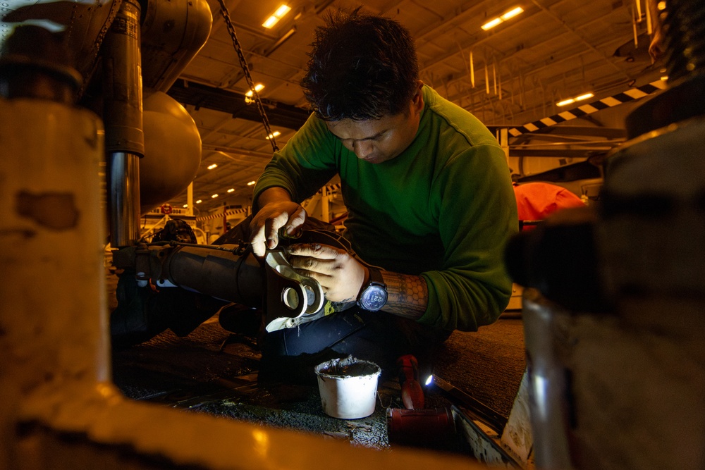 Abraham Lincoln conducts routine operations