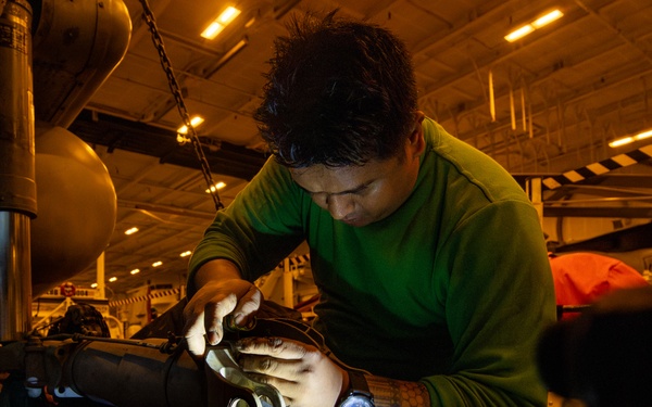 Abraham Lincoln conducts routine operations