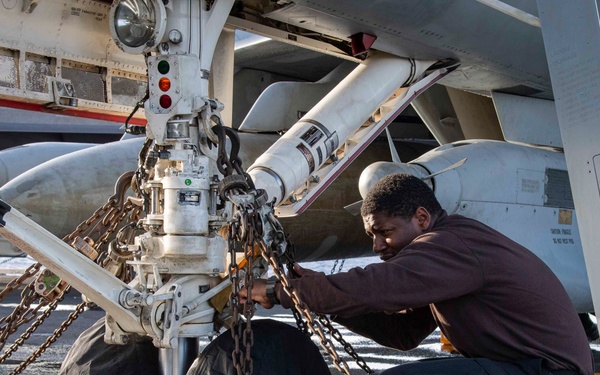 Abraham Lincoln conducts routine operations